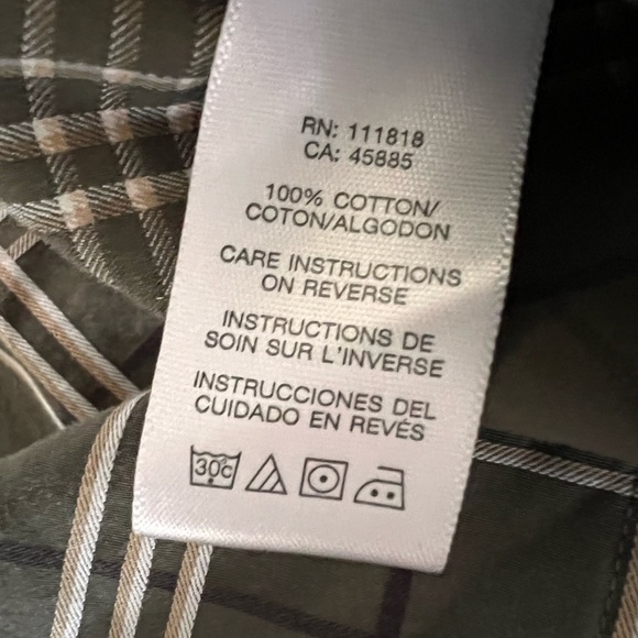 Michael Kors Button Down Plaid Long Sleeve Shirt - Picture 3 of 6